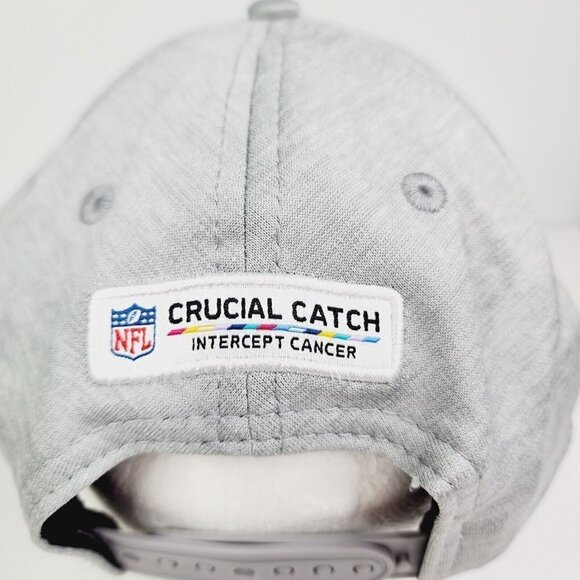 Men's Tampa Bay Buccaneers New Era Heather Gray NFL Crucial Catch Coaches OSFM - Picture 6 of 11
